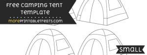 camping tent template small