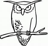 Horned Kolorowanki Sowa Ptaki Sowy Owls Burrowing Druku Dzieci Bestcoloringpagesforkids Clipartmag Getcolorings sketch template