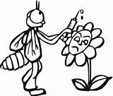 Coloring Pages Margarita Getcolorings Bee Funny sketch template