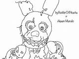 Bonnie Drawing Colouring Golden Pages Nights Five Withered Freddys Bunny Trending Days Last Getdrawings sketch template