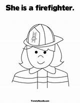 Firefighter Develop Recognition sketch template