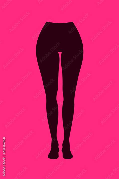 Thigh Gap Beautiful And Attractive Woman Has Gap Between Legs Slim