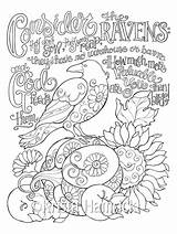 Raven Ravens Journaling 5x11 sketch template