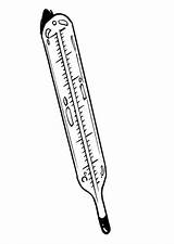 Termometro Thermometer Kleurplaat Malvorlage Temperatura Termómetro Kleurplaten Kinderen Schoolplaten Onderwijs Afb Materiaal Stampare sketch template