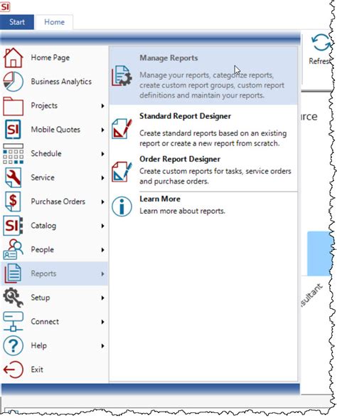 report categories  tools
