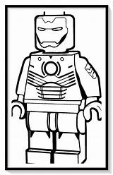 Coloring Ironman sketch template