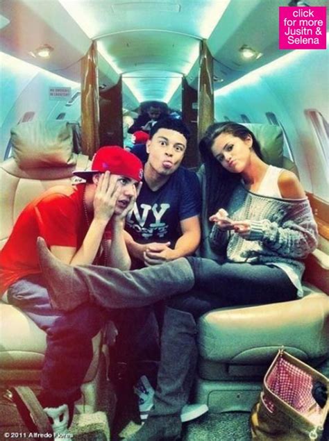 [photo] justin bieber and selena gomez on a private plane hollywood life