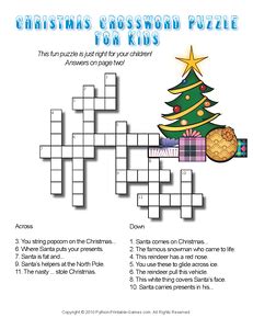 christmas puzzles pack printable games