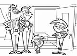 Coloring Fairly Pages Timmy Parents Oddparents Odd Vicky Turner Printable Quotes Kids Mr Pm Animated Film sketch template