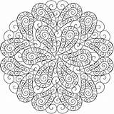 Coloring Pages Mindfulness Adults Mandala Paisley Pattern Mandalas Da Colorare Creative Printable Color Book Print Haven Designs Patterns Adult Interior sketch template