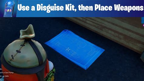 fortnite establish deviceuse  disguise kit  place weapons schematics  synapse