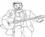 Girac Kendji Chanteur Guitariste sketch template