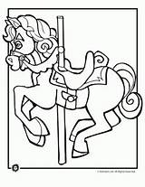 Carousel Horse Coloring Pages Pretty sketch template
