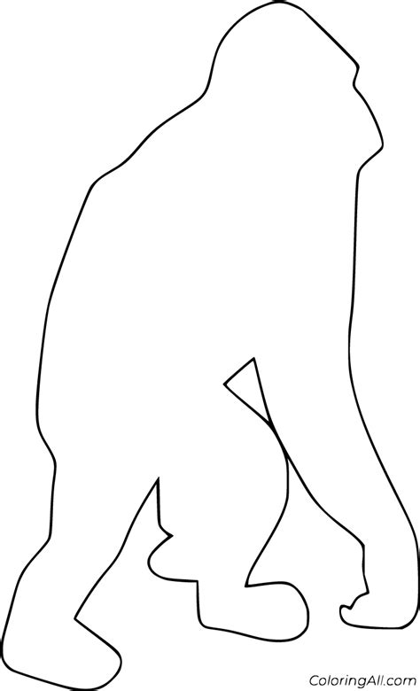 printable ape coloring pages easy  print   device