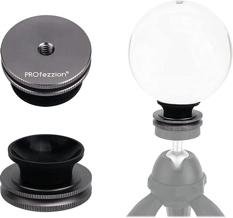 amazoncom profezzion  pack metal stand  mm mm photography sphere ball   female