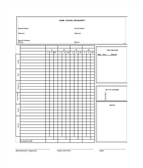 image result  printable report card template school report card