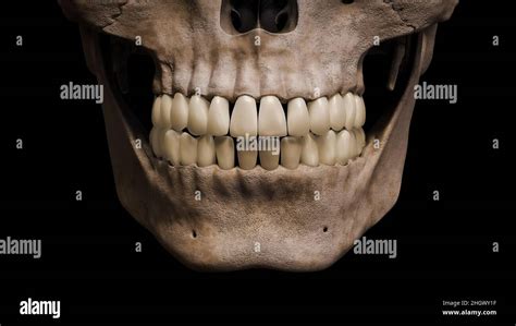human teeth skull