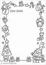 Santa Letter Coloring Template Christmas Dear Printable Pages Letters Choose Board Printables Preschool sketch template