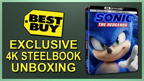 sonic the hedgehog best buy exclusive 4k 2d blu ray