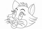 Mask Template Cat Cartoon Animal Templates Cow sketch template