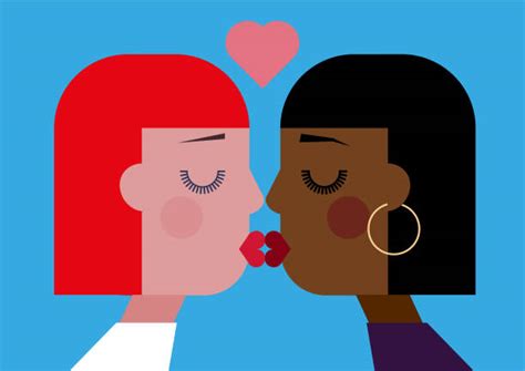 best lesbians kissing illustrations royalty free vector graphics