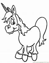 Unicorn Cute Coloring Pages Printable Color Online Baby Print Girls Cartoons sketch template