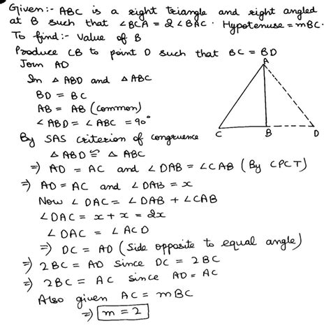 in the given figure abc is a right triangle and right angled at b such