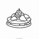 Crepe Fresa Pancake Miel Ultracoloringpages sketch template