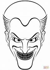 Coloring Pages Joker Printable Halloween Horror Stories Drawing Print Book sketch template