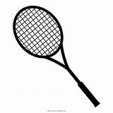 Badminton Racket sketch template