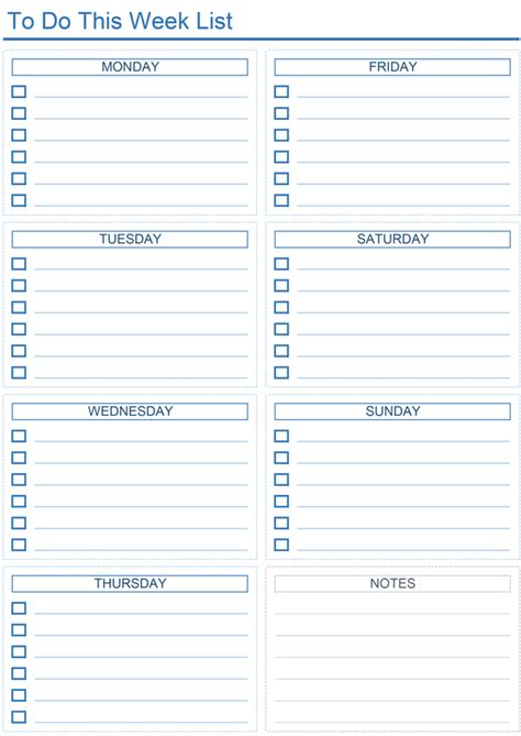 daily   list templates  excel