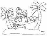 Santa Hawaiian Vacation Coloring Christmas Dearie Pages Tropical Digi Stamps Dolls Beach Freedeariedollsdigistamps Printable Pm Posted sketch template