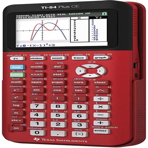 texas instruments ti   ce color graphing calculator radical red walmartcom