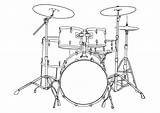 Schlagzeug Malvorlage sketch template