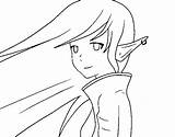 Elf Coloring Female Coloringcrew Pages sketch template