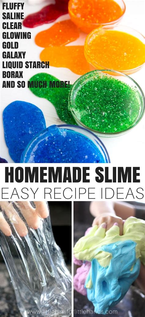 homemade slime recipe  making slime  kids