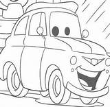 Luigi Cars Mcqueen Pages Coloring Disney Garage sketch template