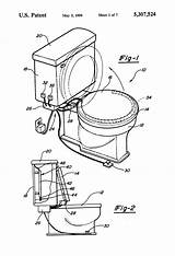 Patent Seat Patents Toilet Automatic sketch template