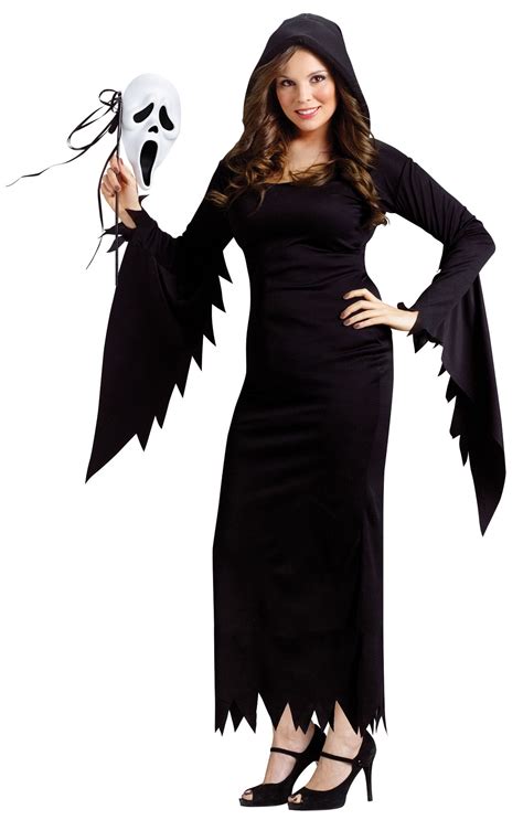 Scream Ladies Plus Size Ladies Halloween Horror Film Fancy Dress Adults