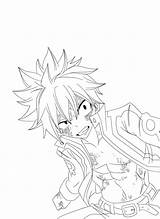 Natsu Dragneel Lineart Advance996 Azu sketch template