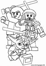 Coloring Printable Lego Wars Pages Star Print Color sketch template