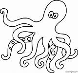 Octopus Coloringall sketch template