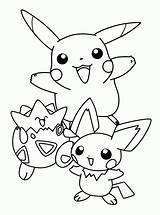 Pokemon Coloring Pages Kids Printable Pikachu Games Cool sketch template