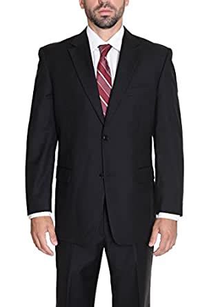 donald trump classic fit black herringbone  button wool suit  amazon mens clothing store