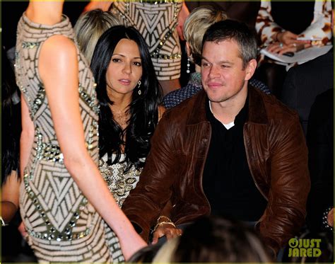 Matt Damon Naeem Khan Fashion Show With Luciana Photo 2629072