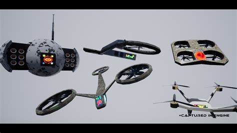 flying drones  blueprints  props ue marketplace