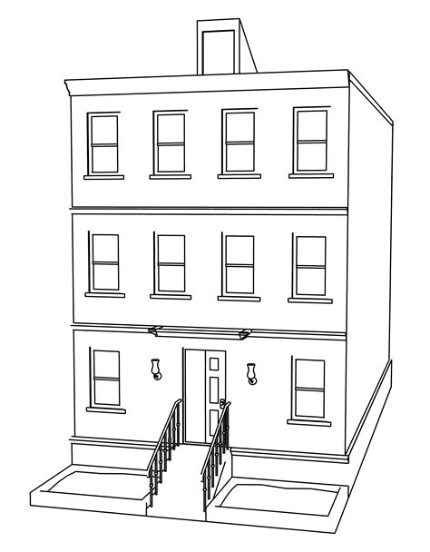 house building coloring page wecoloringpagecom