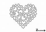 Hart Valentijn Moederdag Kleurplaten Hartjes Vaderdag Regenboog Emoji Uitprinten Hartje Printen Valent Downloaden Terborg600 Afkomstig sketch template
