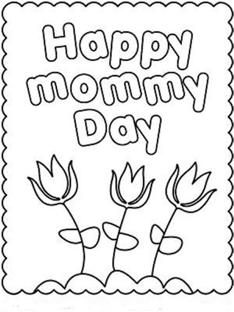 ideas  coloring preschool mothers day coloring pages