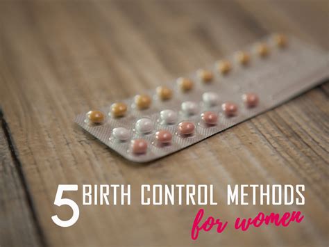 5 Birth Control Methods For Women Urban Gyal